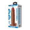 Pretty Love Xerxes – 22 cm Vibrating Penis Sleeve, Dark Brown